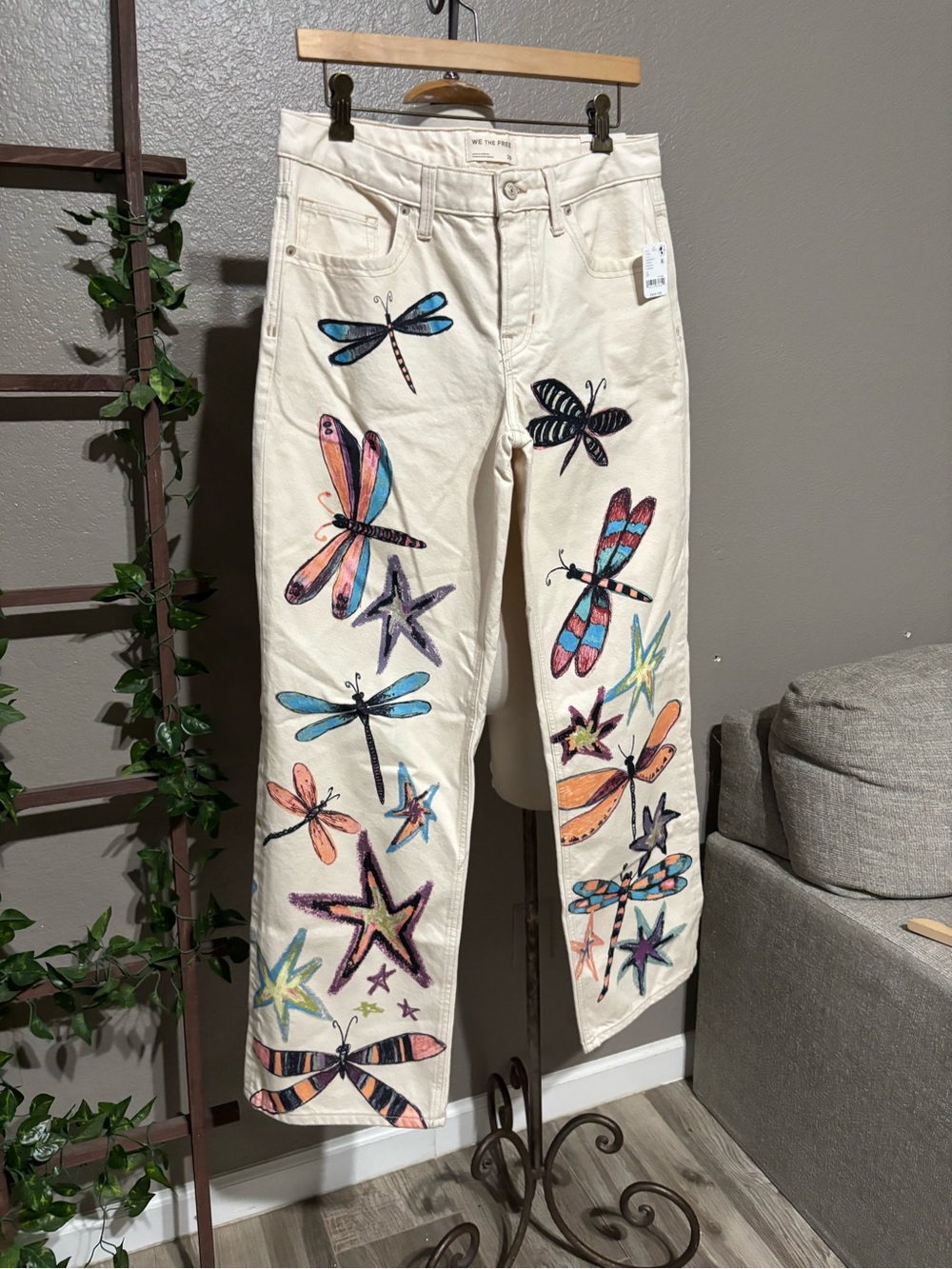 ▪️NWT Free People We The Free Tennessee Low-Rise Illusions Jeans Dragonfly 29 - Picture 10 of 15